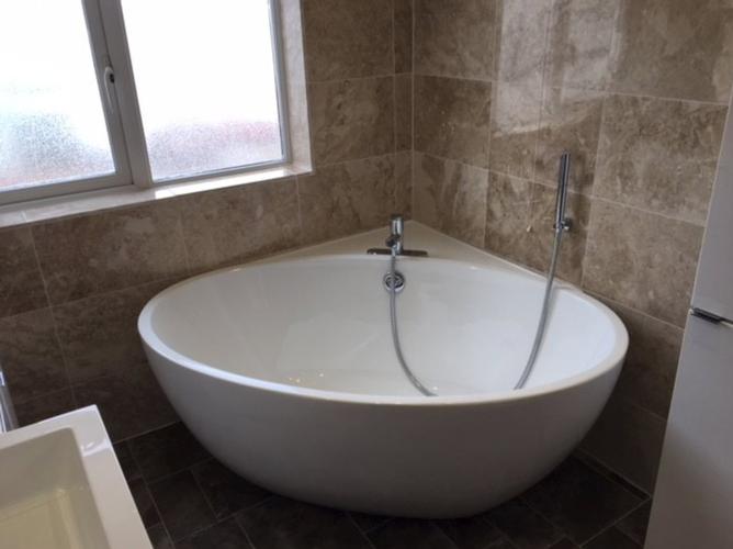 Lovely Large Corner Bath Large family bathroom and Downstairs Shower Room